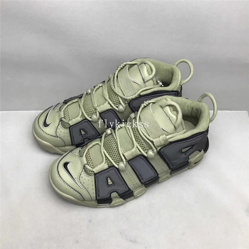 Nike Air More Uptempo Dark Green Black